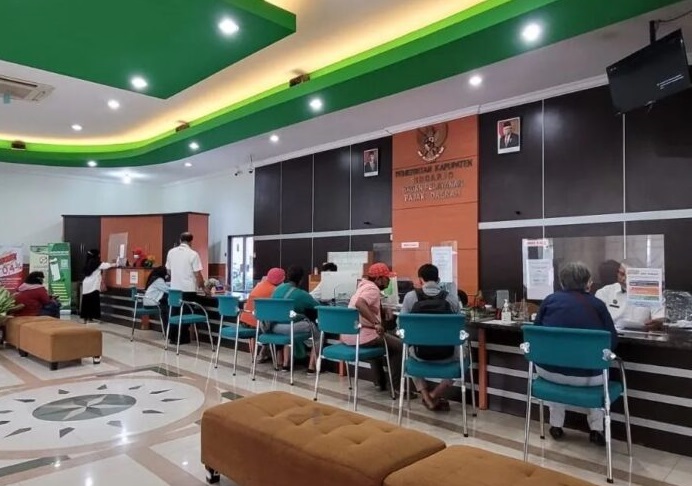 Tempat pembayaran pajak di lingkungan Pemkab Sidoarjo. Foto: Pemkab Sidoarjo.