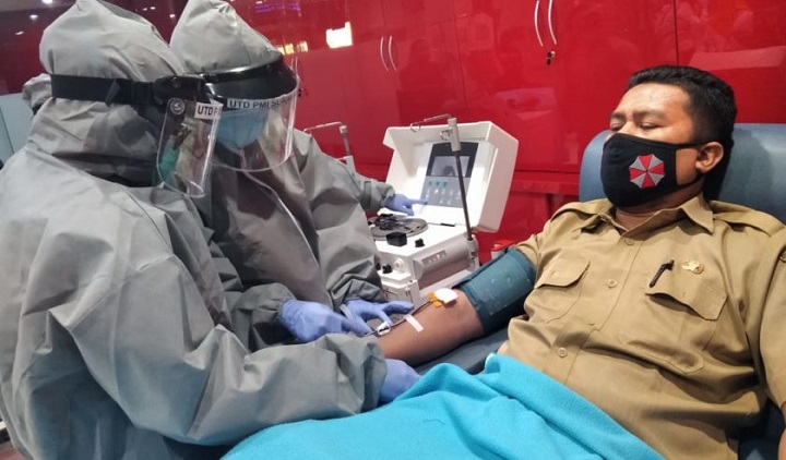 Permintaan stok plasma konvalesen yang tinggi sementara rendahnya pendonor membuat stok plasma konvalesen di PMI Surabaya kosong.