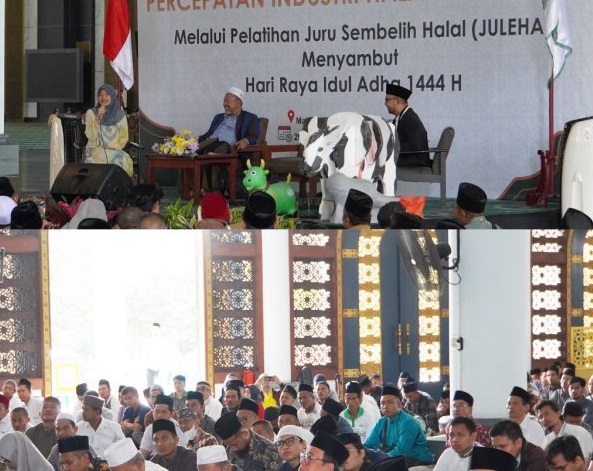 Acara Percepatan Industri Halal Jawa Timur di Masjid Nasional Al-Akbar Surabaya, Minggu (18/06/2023). Foto: MUI Jatim.