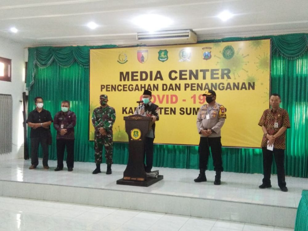Tim Gugus Tugas Penanganan Covid-19 Sumenep, saat konfrensi pers.SP/haz