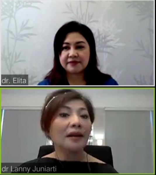 Video Call oleh para dokter di klinik