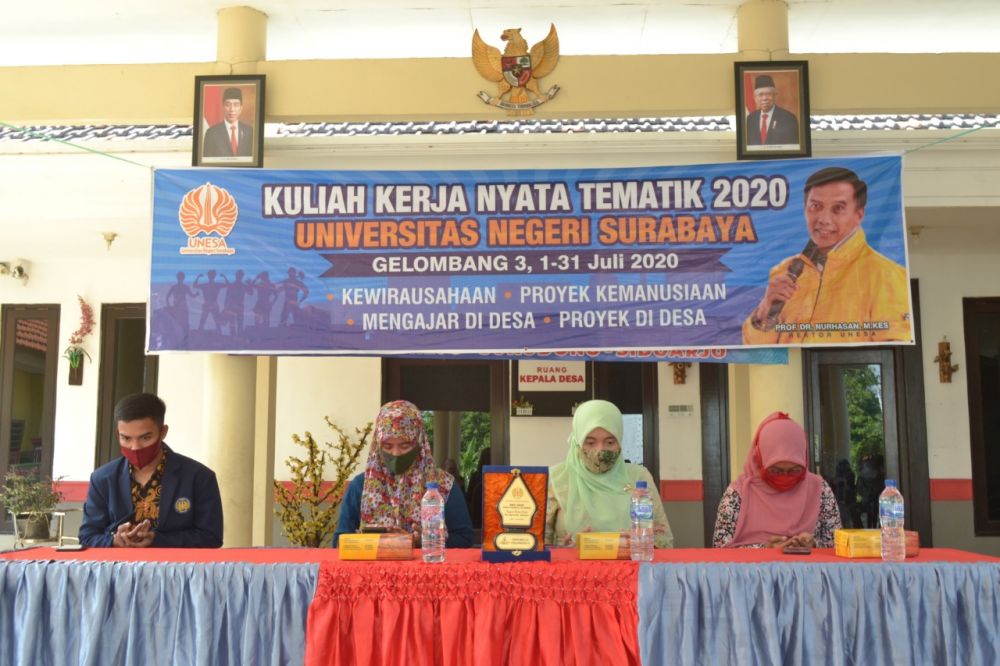 Kegiatan penutupan KKN Unesa Gelombang 3 kelompok Sidoarjo 3A