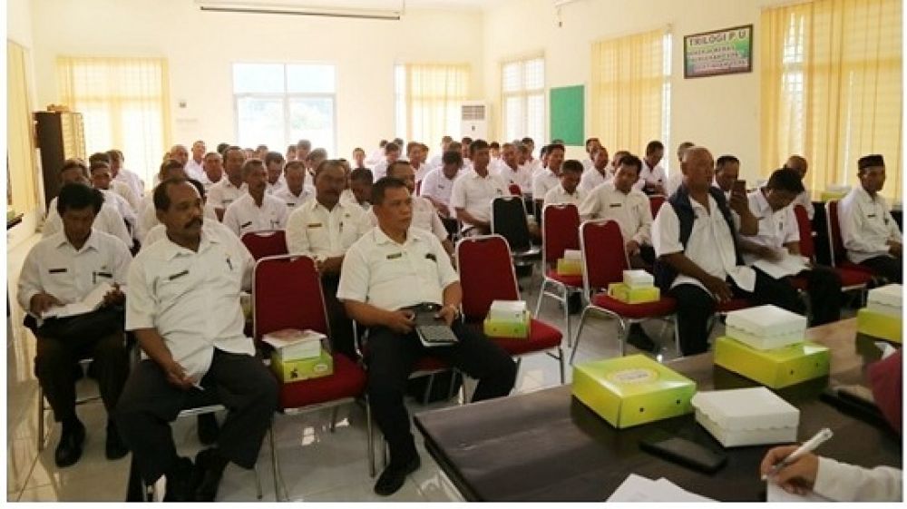 Sosialisasi RTTG 2020/2021 di Aula Dinas PUPR Kabupaten Jombang. (SP/M. Yusuf)