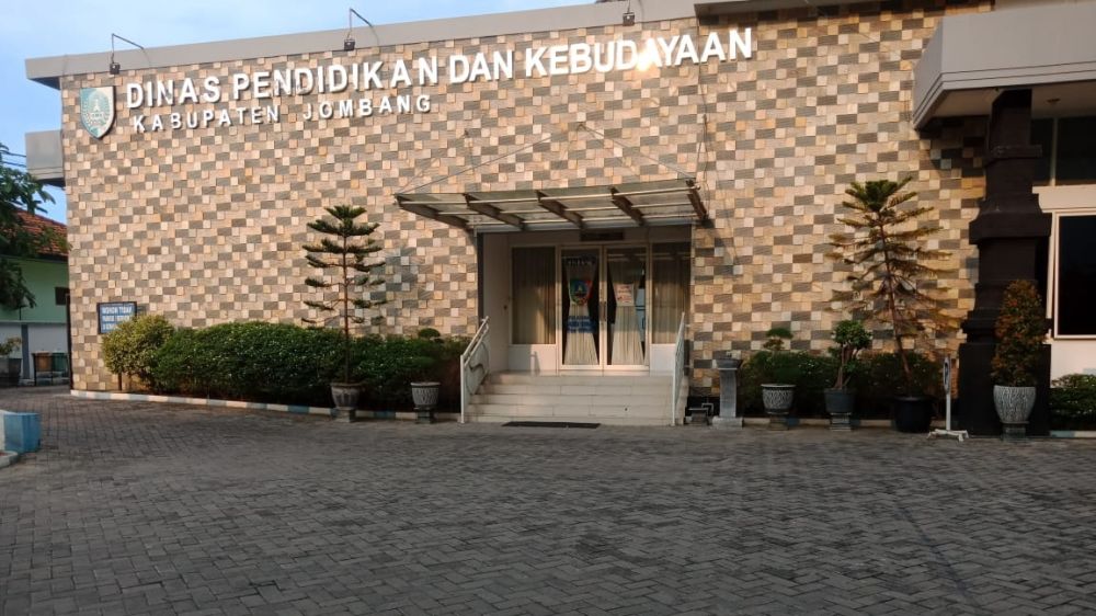 Kantor Dinas Pendidikan dan Kebudayaan Kabupaten Jombang. (SP/M. Yusuf) 