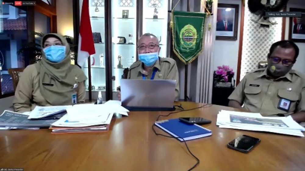 Bupati Bantul Suharsono saat presentasi Top 99 dan 15 finalis kelompok khusus KIPP 2020 beberapa waktu lalu. SP/DUDUNG