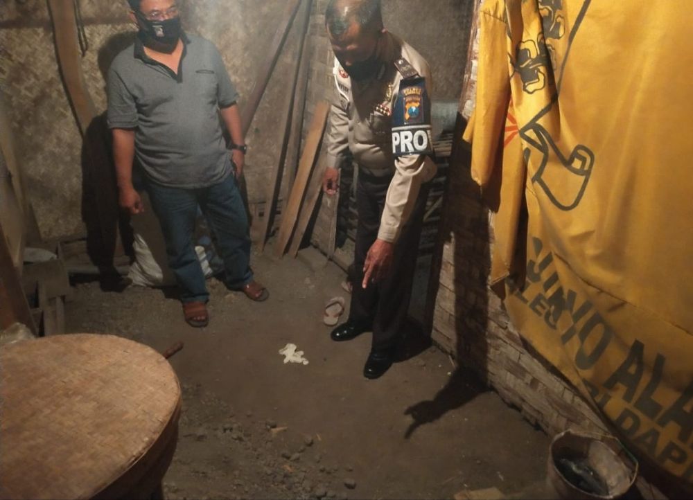 Ruang bekas kamar tempat kejadian