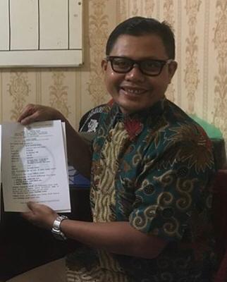 Singgih Tomi Gumilang dari kantor Sitomgum and Co. Law Office sebagai kuasa hukum terdakwa Ardian Aldiano alias Dino. SP/BUDI 