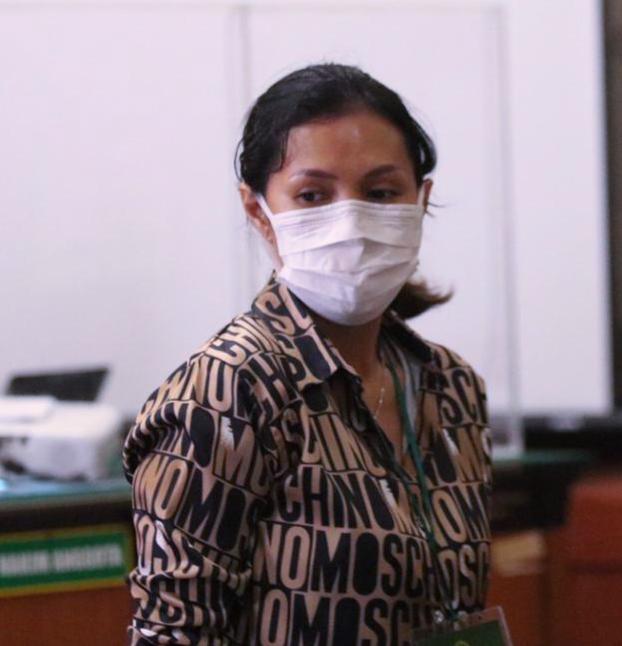 Terdakwa kosmetik ilegal  Reyni Oktafin Wantania.SP/BUDI