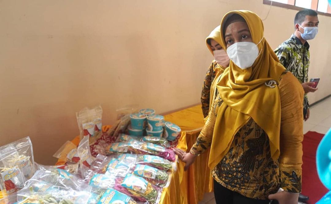 Wali Kota Mojokerto, Ika Puspitasari saat menghadiri Vokasional Anggota Koperasi.SP/Dwy AS