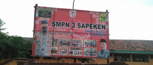 H. Ibnu Ma'rup, S.Pd, M.Si, Kepsek SMPN 3 Sapeken kab. Sumenep. SP/Ainur Rahman