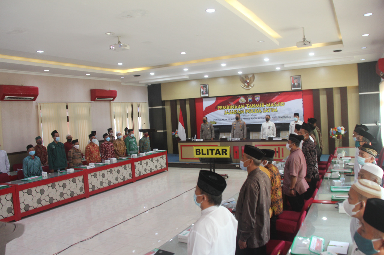 Pembinaan takmir masjid di gedung Rupatama Polres Blitar pada Rabu (2/6). SP/LES