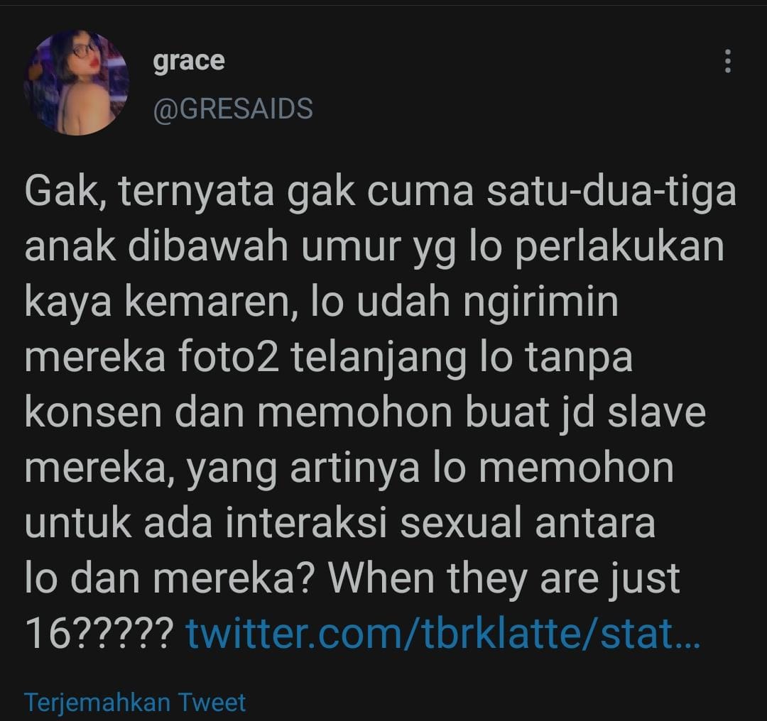 Screenshoot salah satu postingan Akun Twitter @GRESAIDS
