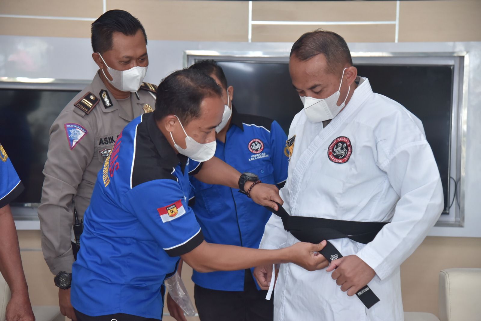 Kunjungan silaturahmi dari pengurus INKANAS Kab. Lamongan bertempat di lobby Mapolres Lamongan, Rabu (06/10). 