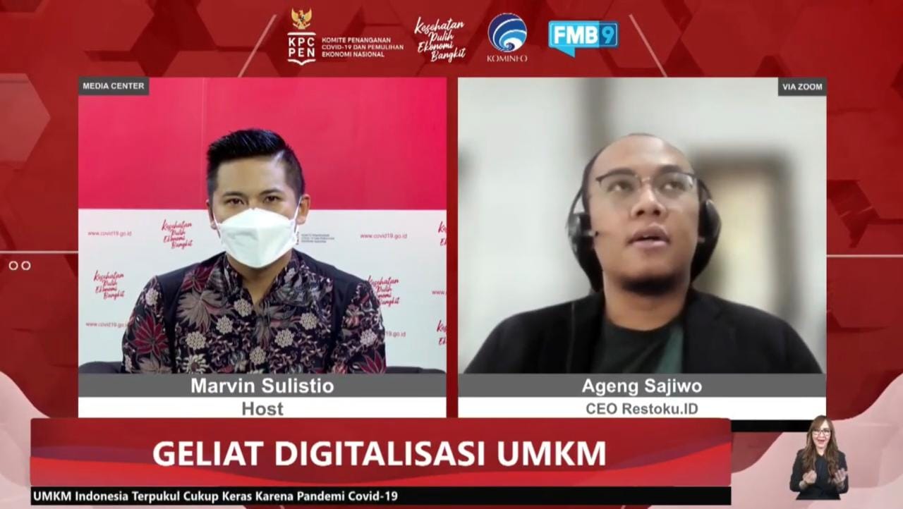Dalam Dialog Produktif Media Center Forum Merdeka Barat 9 (FMB 9) - KPCPEN, Kamis (28/10/2021). 