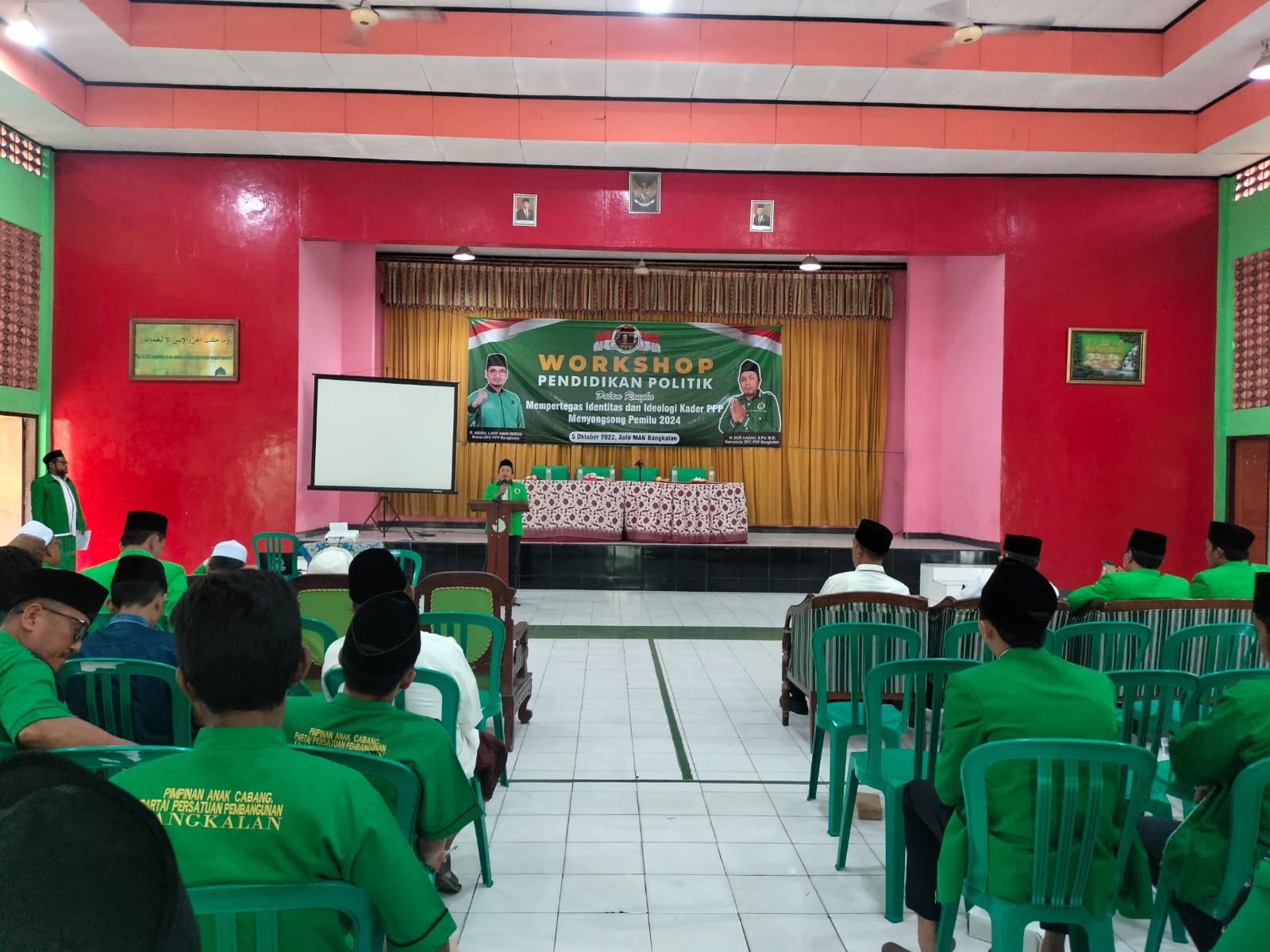 Acara pendidikan politik PPP Bangkalan di Aula Man.