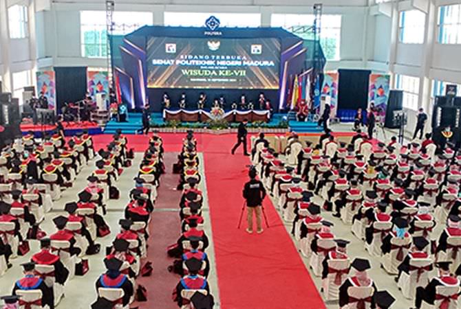 Suasana wisuda Poltera Kabupaten Sampang.