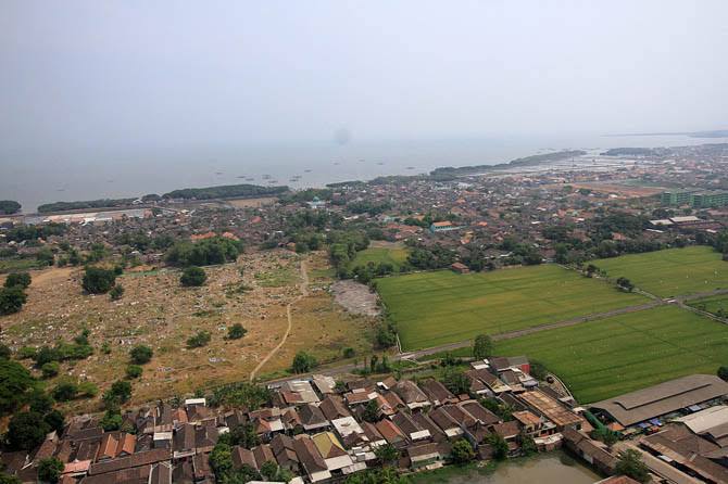 Lahan jalur lingkar utara (JLU) kota Pasuruan.