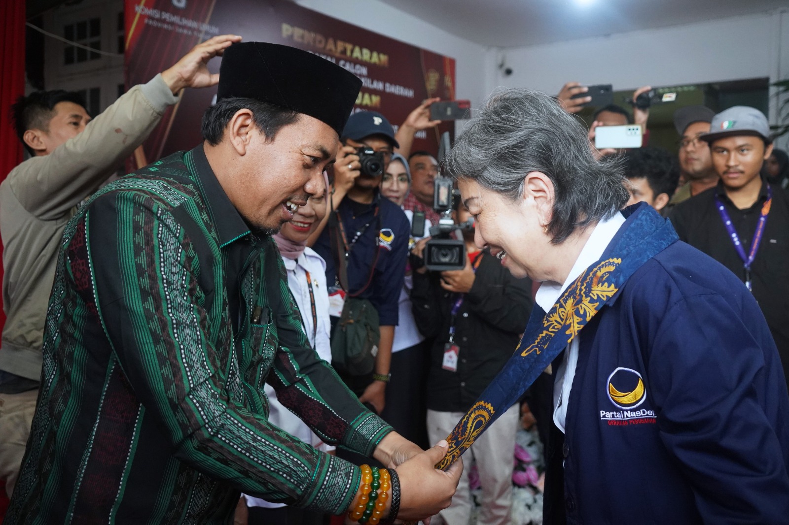 KPU Jatim menerima Nasdem dalam pendaftaran Bakal Calon Legislatif peserta Pemilu 2024, Kamis 11/5/2023. 