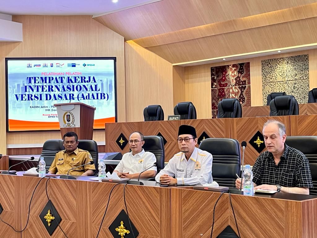 Pelatihan Pelatih Tempat Kerja Internasional Versi Dasar (AdA-IB) di Tuban. Foto: Diskominfo Jatim.