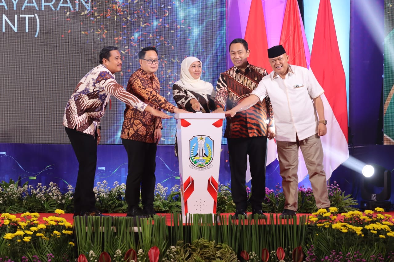 Acara peresmian penambahan "marketplace" dan metode pembayaran (virtual account) di wilayah provinsi setempat. Foto: Diskominfo Jatim.