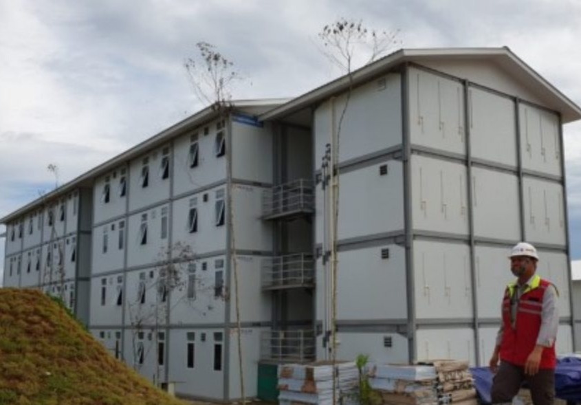 Dokumentasi PUPR Proses Pembangunan Rusun 4 Lantai di IKN, (30/08/2023)