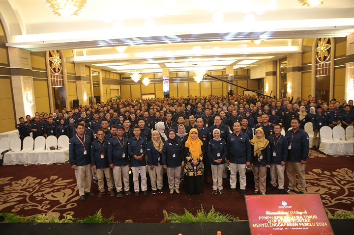 Konsolidasi Wilayah bagi Aparatur Sipil Negara (ASN) dan Pegawai Pemerintah Non Pegawai Negeri (PPNPN) KPU se Jawa Timur. SP/Riko Abdiono
