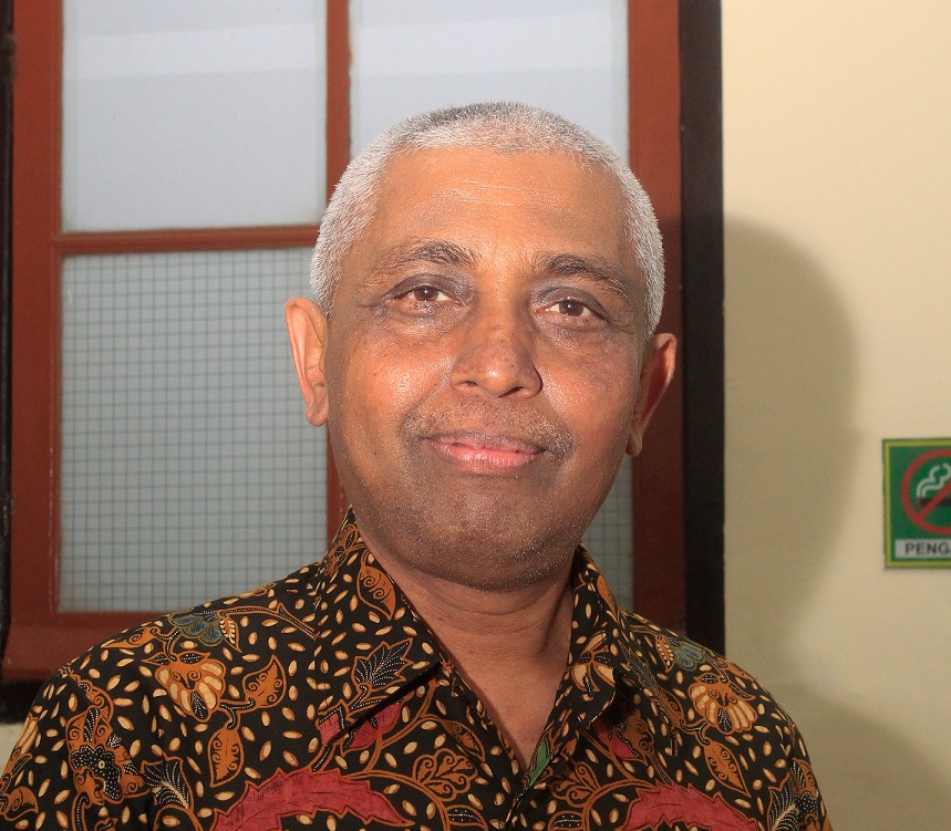 Anggota Exco PSSI Ahmad Riyadh di PN Surabaya, Jum'at (20/01/2023). SP/Ariandi.