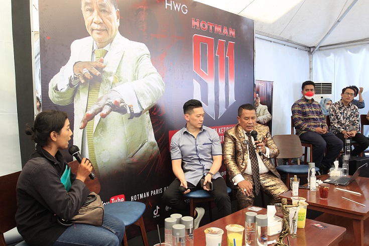 Acara Hotman 911 di Kawasan Basuki Rahmat Surabaya, Sabtu (24/9/2022). SP: Ariandi. 