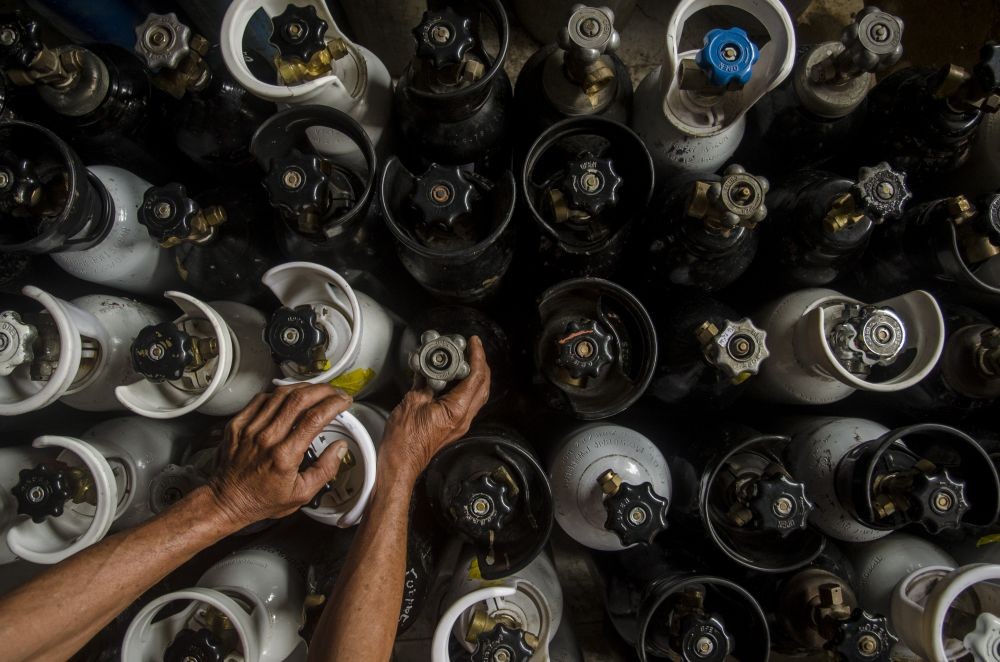 Peningkatan kebutuhan oksigen di Tulungagung  bisa naik samapai 300 persen. SP/ANT/NOVRIAN ARB