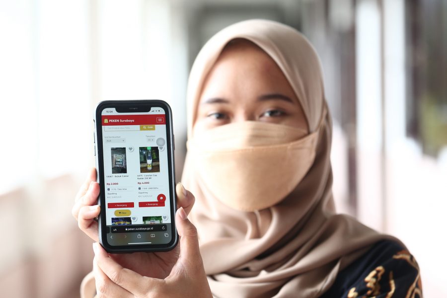 Aplikasi e-Commerce Peken Surabaya akan diresmikan untuk umum, Minggu 31 Oktober 2021. SP/HUMAS PEMKOT SURABAYA