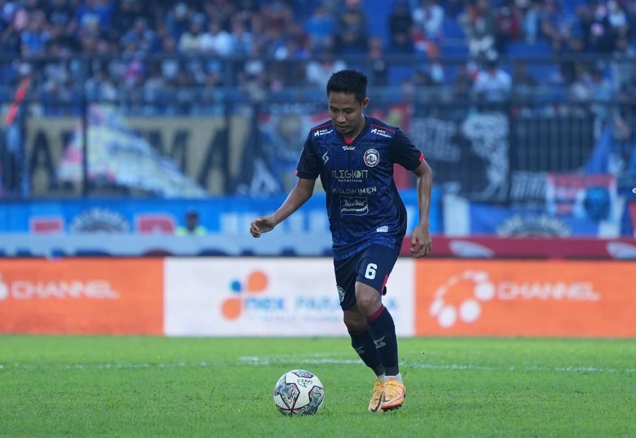Pemain Arema FC Evan Dimas. Foto: Instagram (@evhandimas).