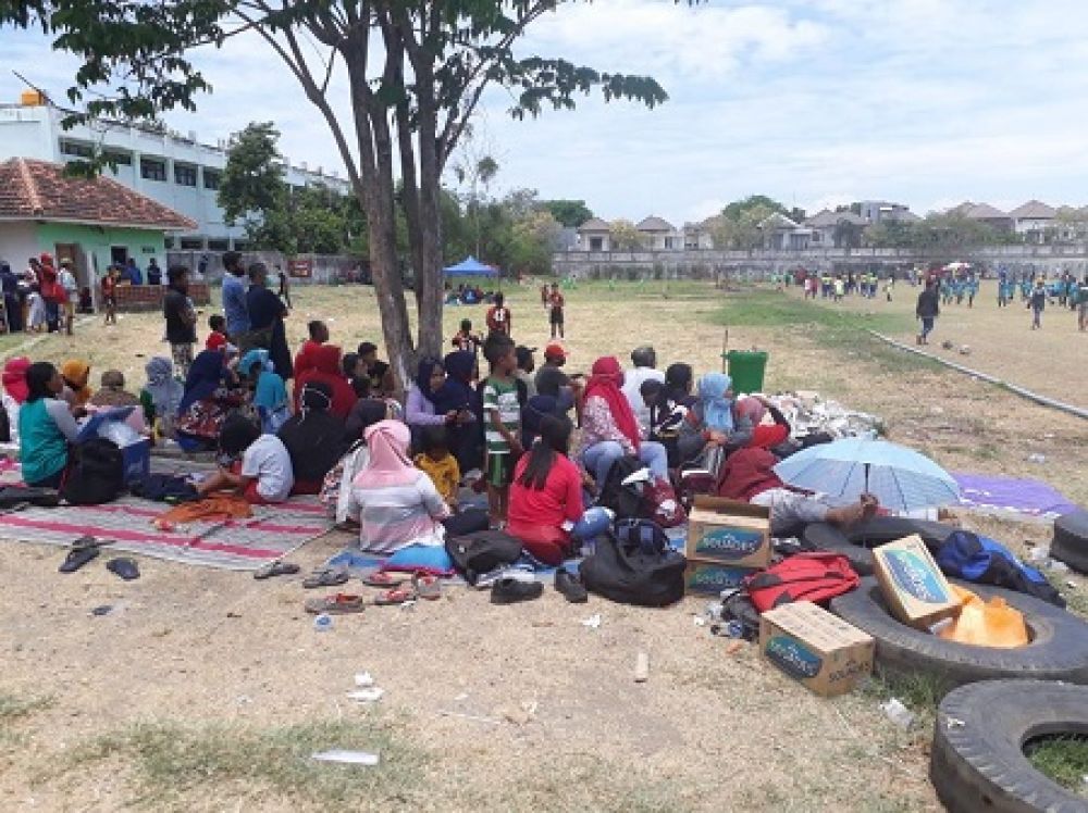 Suasana turnamen sepak bola Cak Ji (Armuji) Cup 2020 di tengah pandemi Covid-19. SP/ Al Qomaruddin