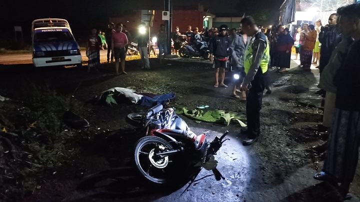 Jenazah korban sebelum dievakuasi petugas. SP/Hadi Lestariono