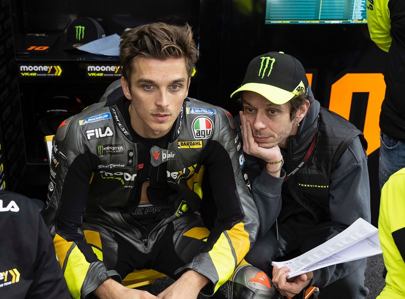 Luca Marini dan Valentino Rossi. Foto: VR46 Racing Team.