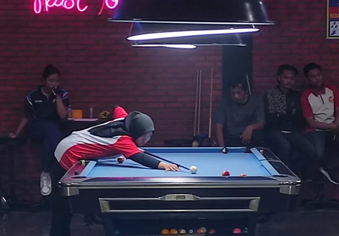 Tim Biliar Kota Mojokerto saat Kejurda Billiard Provinsi Jawa Timur tahun 2023 di Kabupaten Sumenep. Foto: POBSI Mojokerto.
