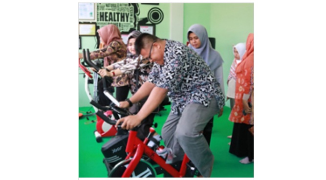Inovasi Pusat Kebugaran (Pusgar) Dinas Kesehatan Kabupaten Situbondo, Jawa Timur. SP/DINEKS SITUBONDO