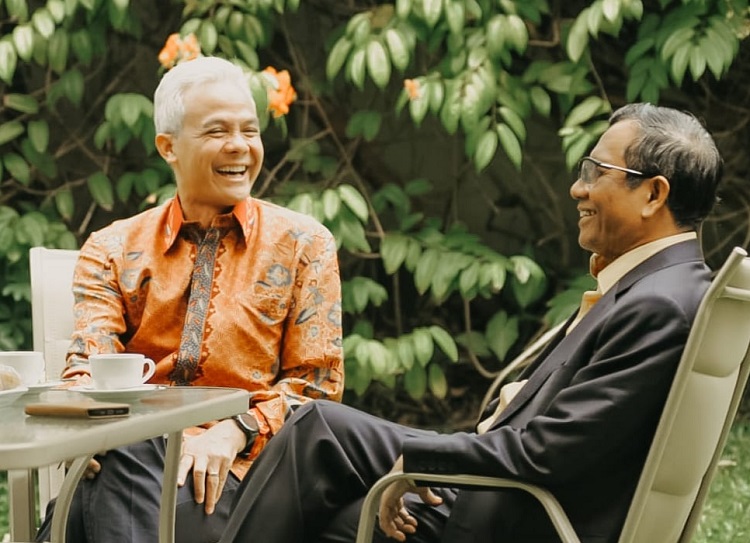 Ganjar Pranowo dan Mahfud MD. SP/ SBY