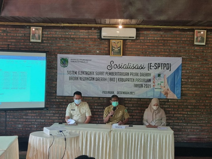 Sosialisasi Sistem Elektronik Surat Pemberitahuan Pajak Daerah (E-SPTPD). SP/Ris