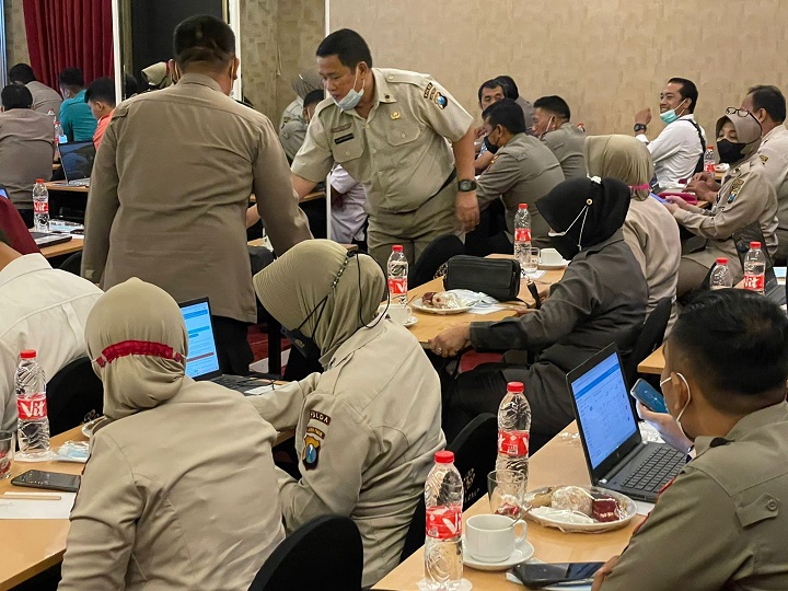 Pelatihan peningkatan kemampuan personil kesehatan "Aplikasi Yankes Presisi". SP/Her