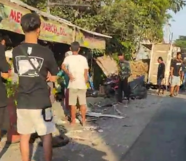 Situasi di lokasi pasca kejadian. SP/Lestariono