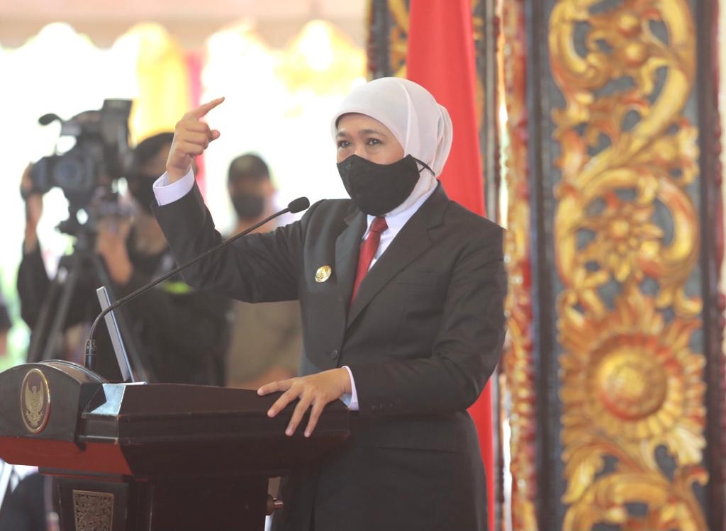 Gubernur Jawa Timur Khofifah Indar Parawansa. SP/ MOCHAMMAD KASYFI FAHMI   