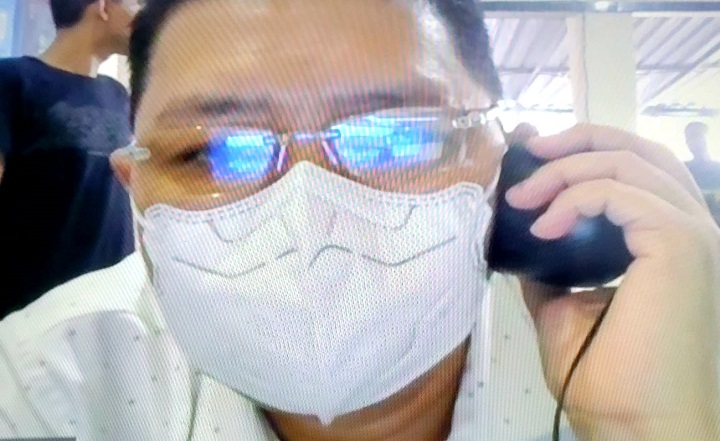 Terdakwa Andree alias Mr. Lau Andree palsukan data seminar Abal Abal, tipu investor Rp 19,2 Miliar, agenda tuntutan JPU, di ruang Candra PN.Surabaya, secara online.Senin (12/12/2022). SP/Budi Mulyono