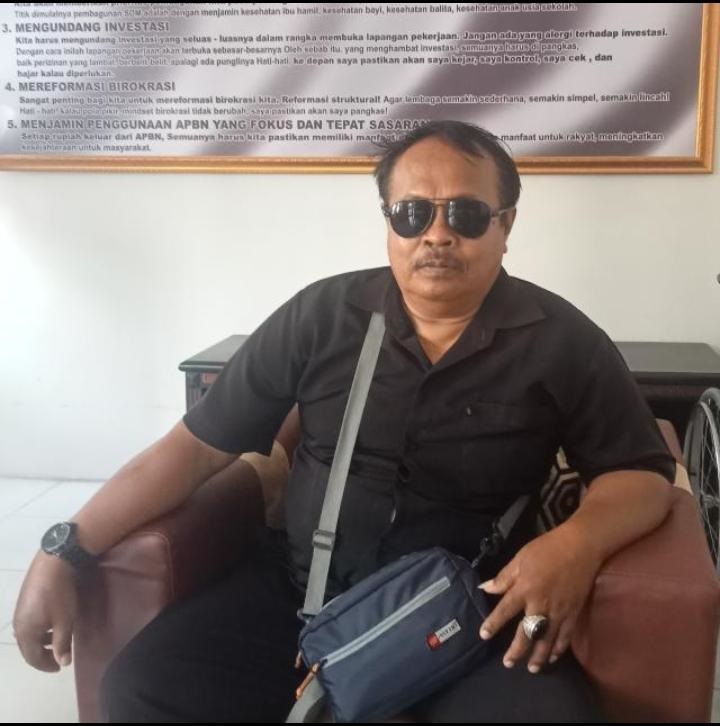 Misnadin S. Kanoma Ketua DPC.LSM LAKI Kab. Sumenep. SP/Ainur Rahman