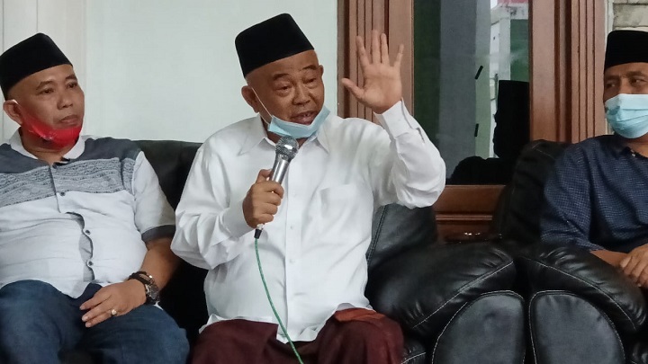 Asep Saifuddin Chalim saat deklarasi organisasi baru bernama Asep Saifuddin Chalim Foundation (ASCF), Rabu (24/2/2021) sore. SP/Dwy Agus Susanti