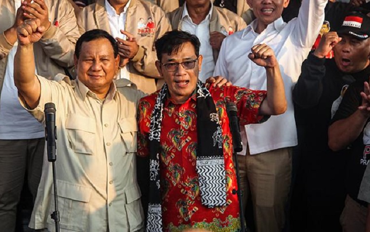 Budiman Sudjatmiko dukung Prabowo Subianto secara terbuka sebagai bakal calon presiden (capres) di pemilihan presiden 2024. SP/ JKT