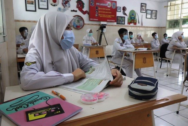 Setelah melalui proses asesmen, selanjutnya akan dilakukan simulasi PTM. Hal ini dilakukan untuk memastikan selama pelaksanaan PTM, penerapan prokes tetap terkontrol.SP/IST