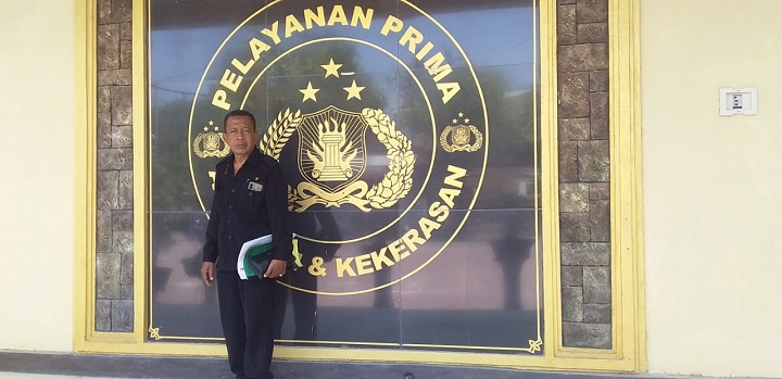 Ketua LPH RI Jatim, Drs. Ec. Moh. Anwar SH, di Polres Sumenep. SP/Ainur Rahman