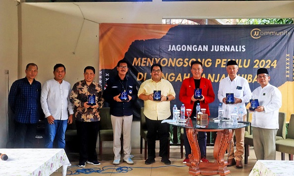 Acara Jagongan Jurnalis di Surabaya, Rabu (8/3/2023). SP/Riko.