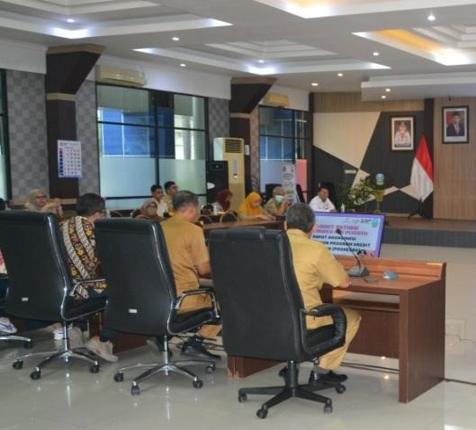 Rapat Koordinasi Pelaksanaan Prokesra di kantor Diskop-UKM Jatim, Senin (20/3/2023). Foto: Diskop-UKM Jatim.