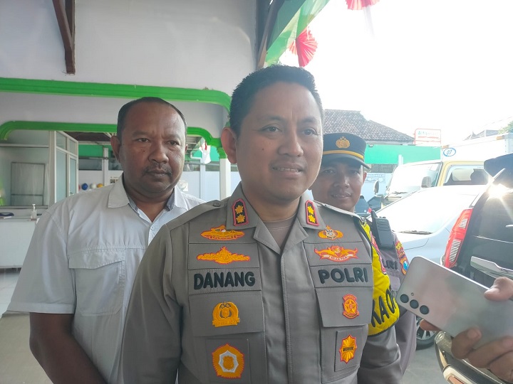 Kapolres Blitar Kota saat  beri keterangan pada wartawan. SP/Lestariono
